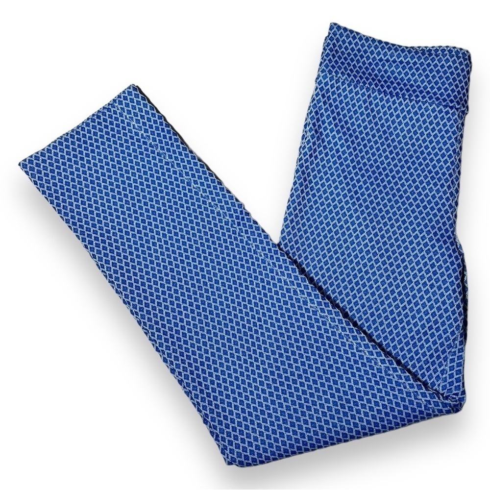 Margaret M Women’s Emer Printed Straight Leg Pants Cobalt Size Small